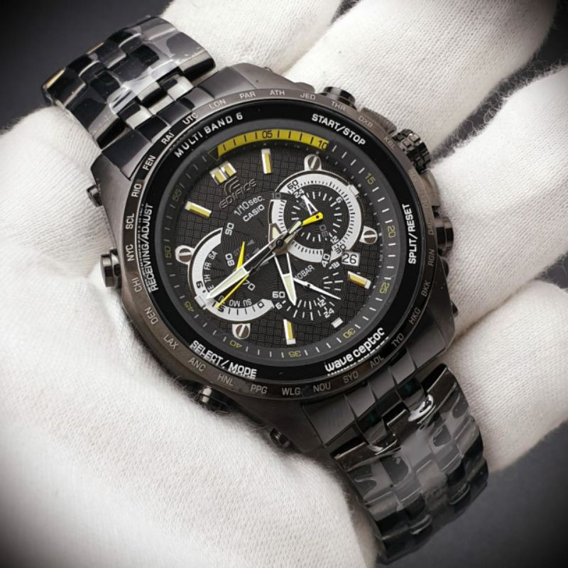 Jam Tangan Pria Merk Casio Edifice Type EQW-M710 Original Bm Stainless Free Box Set