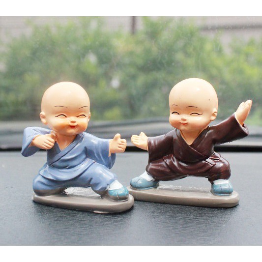 Pajangan Mobil Kongfu Kungfu Monk WUSHU Series 4 in 1