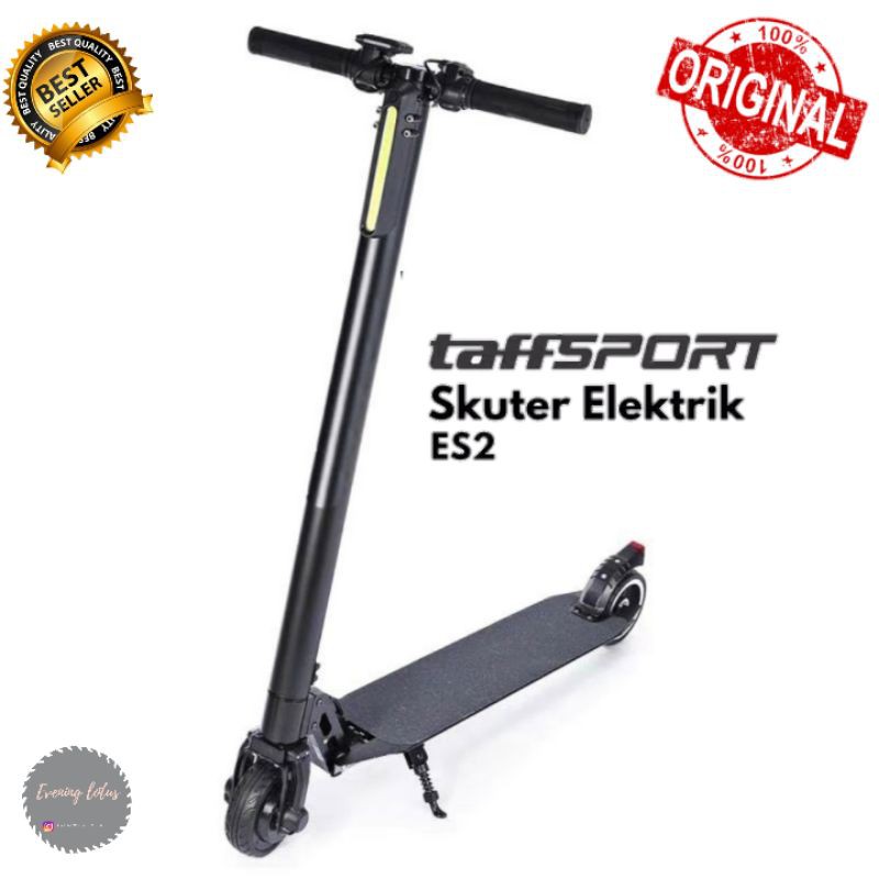 Skuter Elektrik TaffSPORT Folding Powerful 25 KM/H 6.6AH ES3 - Black