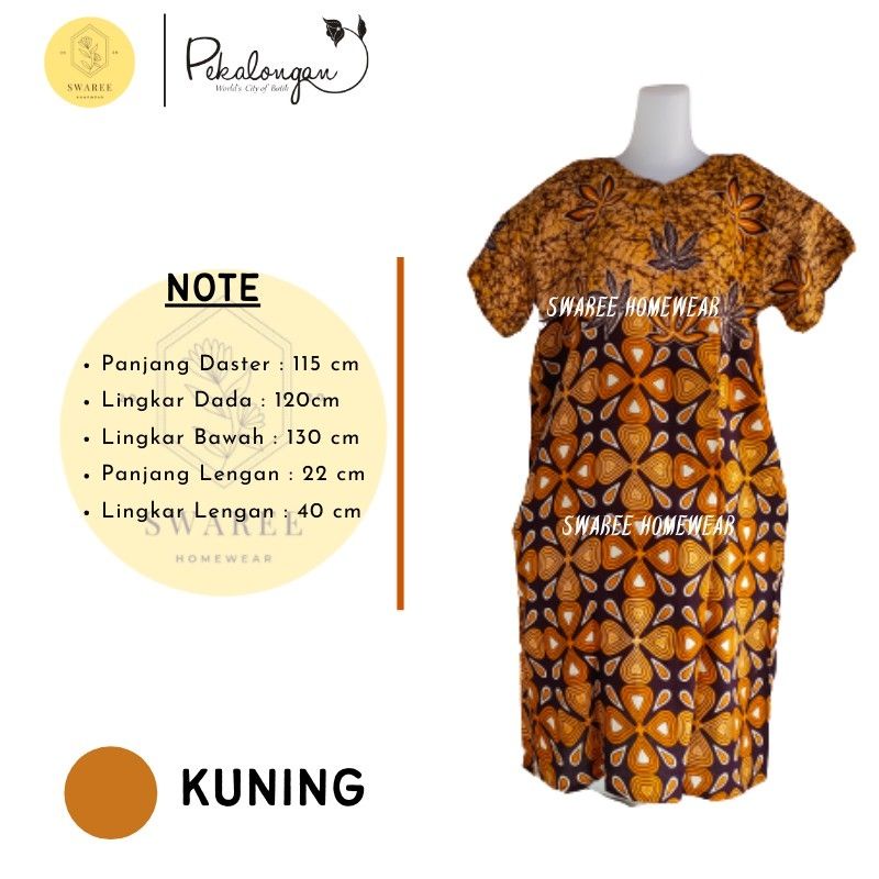 Daster Jumbo Rayon Busui Batik Pekalongan Daster Murah Baju Batik Wanita Kekinian Bisa Pilih Warna