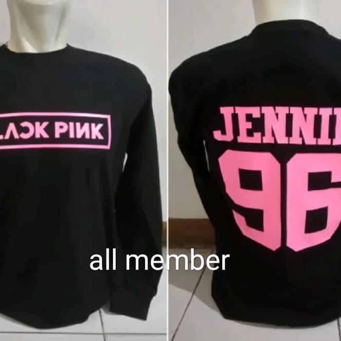 KAOS BLACKPINK KAOS BLACKPINK KPOP KOREA ALL MEMBER LENGAN PANJANG     Murah