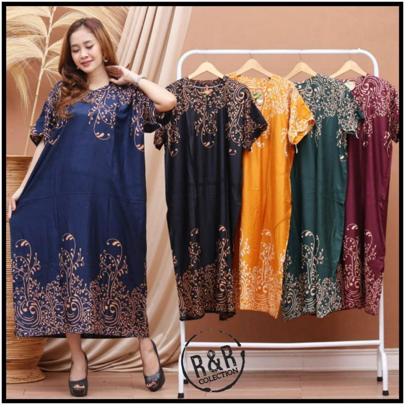 DASTER JUMBO BUSUI LD 130 CM // DASTER IBU HAMIL  //DASTER KANCING DEPAN // DASTER WANITA-JUMBO BULAT PELANGI