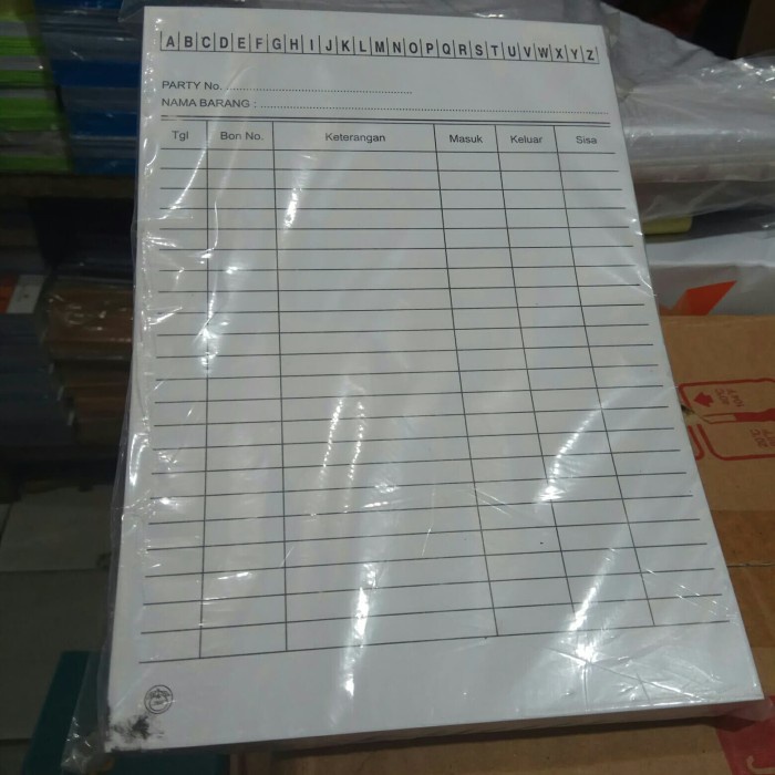 

kertas- kartu stok kecil putih abjad (1 pak isi 100 lembar) -kertas.