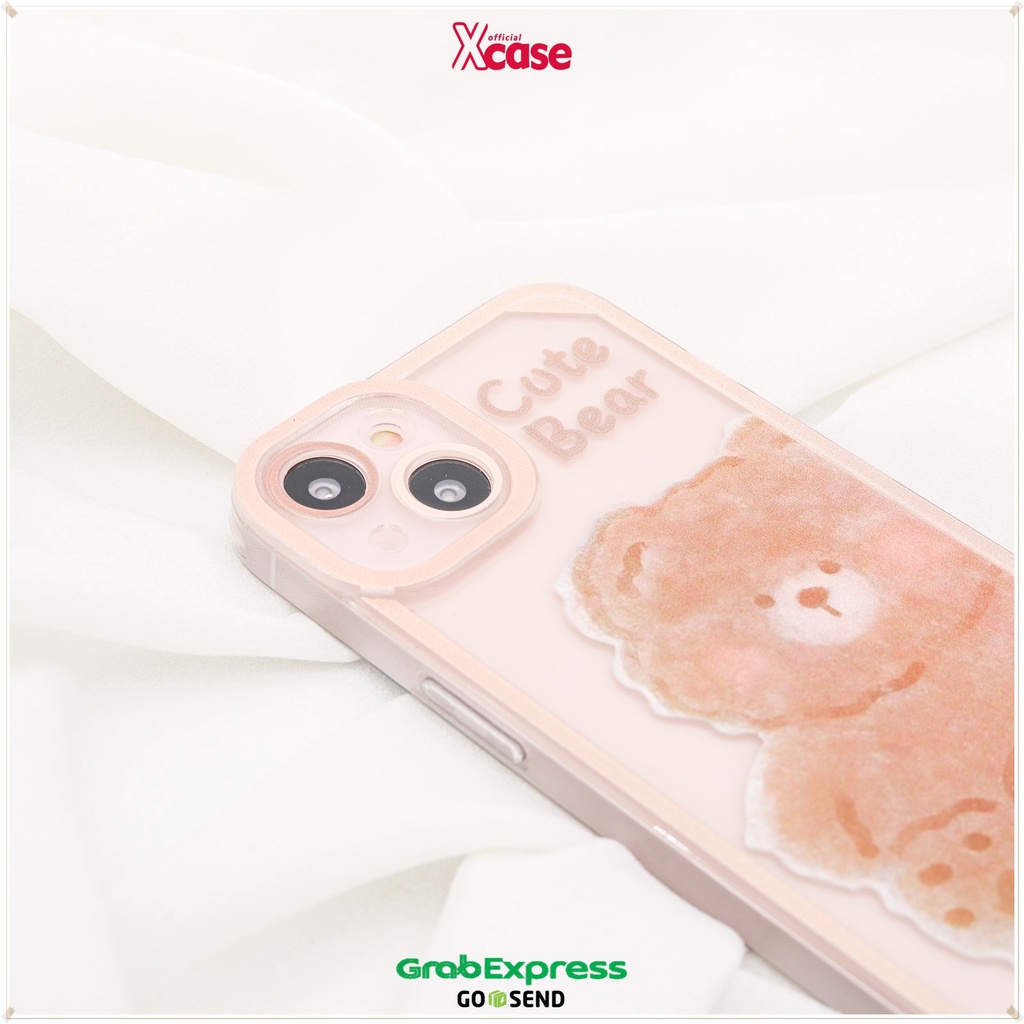 Cute Cartoon Bear Full Lens Cover Soft Case For iPhone 7 8 SE 7+ 8+ X XR XS 11 12 13 Mini Pro Max