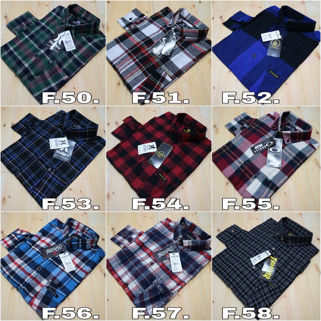 Kemeja flanel pria lengan panjang premium grosir flanel murmer