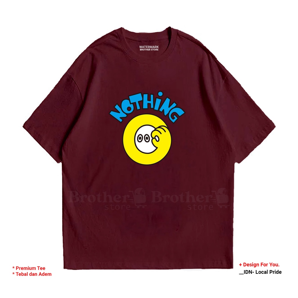 BROTHERSTORE - Kaos Distro Pria - Catoon 24s Tebal -  Nothing Zero Premium