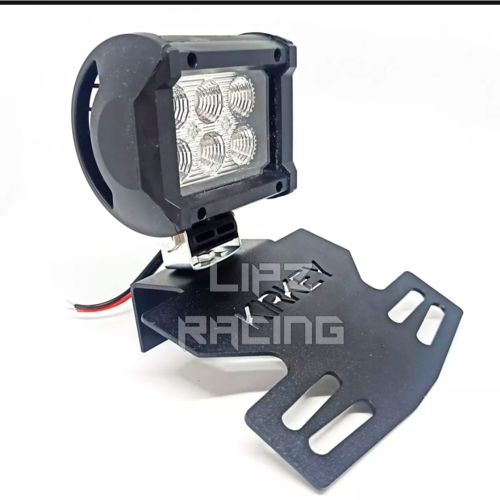 LAMPU TEMBAK/LAMPU SOROT LED 6 MATA PLUS BREKET KIRKEY PNP RX-KING SERIES