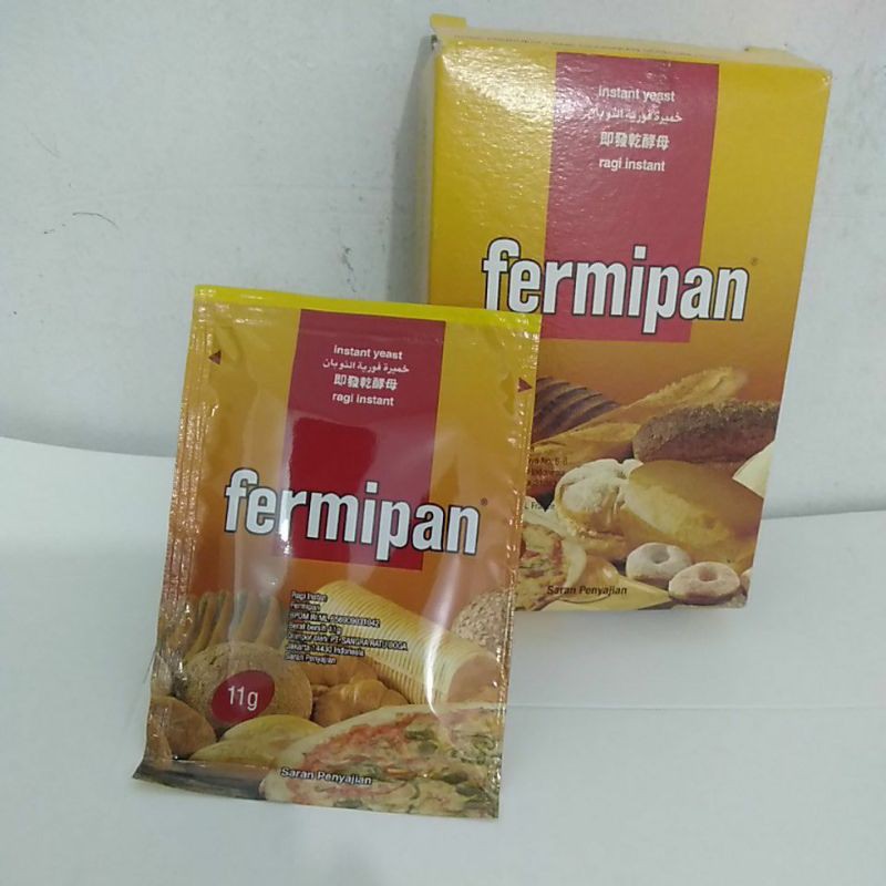 

Fermipan ragi instan kemasan saset 11 gr