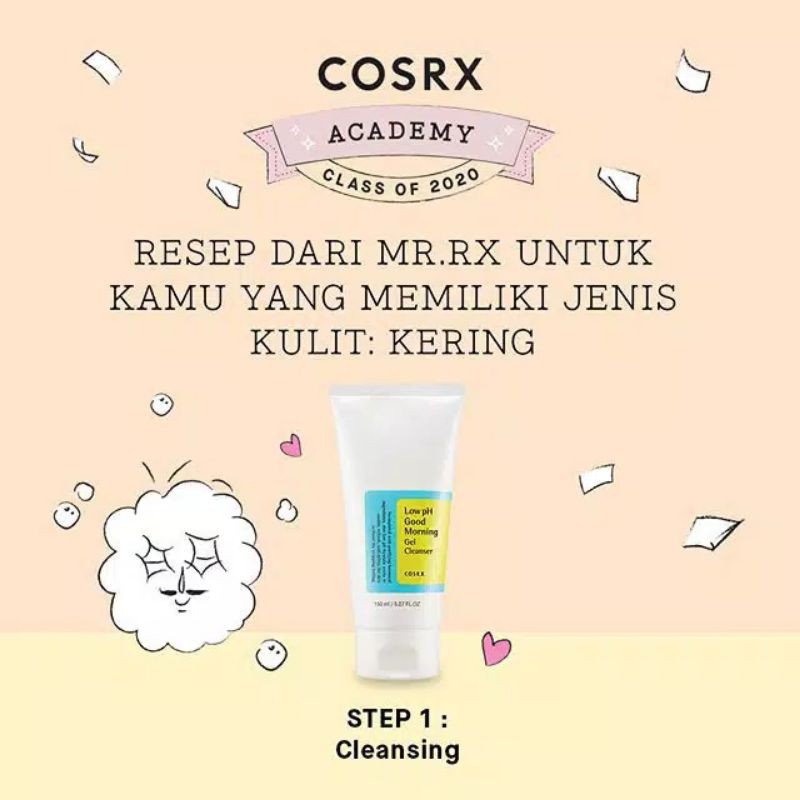 COSRX Low PH Good Morning Gel Cleanser / Sabun Cuci Muka Facial Foam