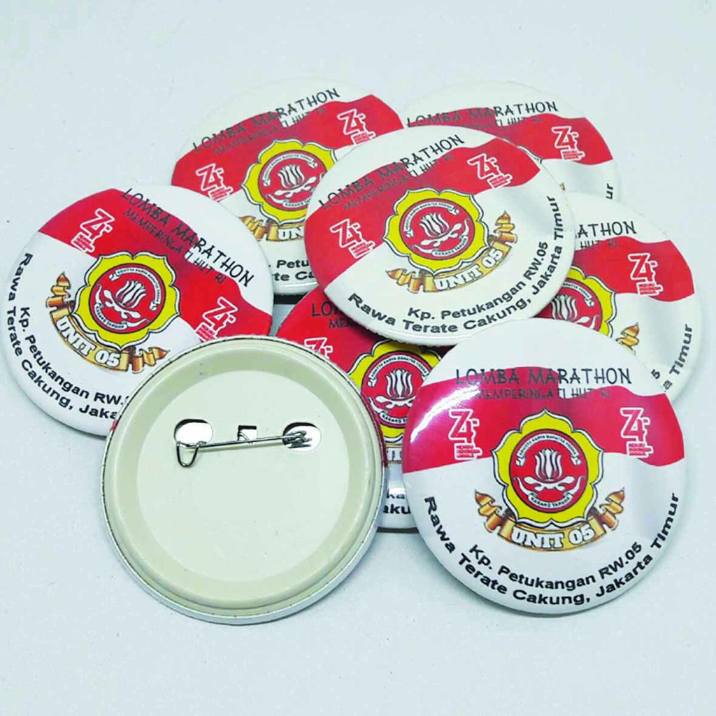 pin peniti diameter 58 mm
