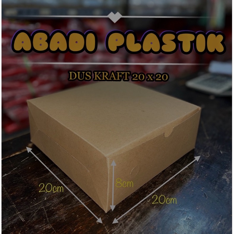 

DUS KRAFT /DUS NASI /KOTAK NASI/BOX NASI UKR 20x20