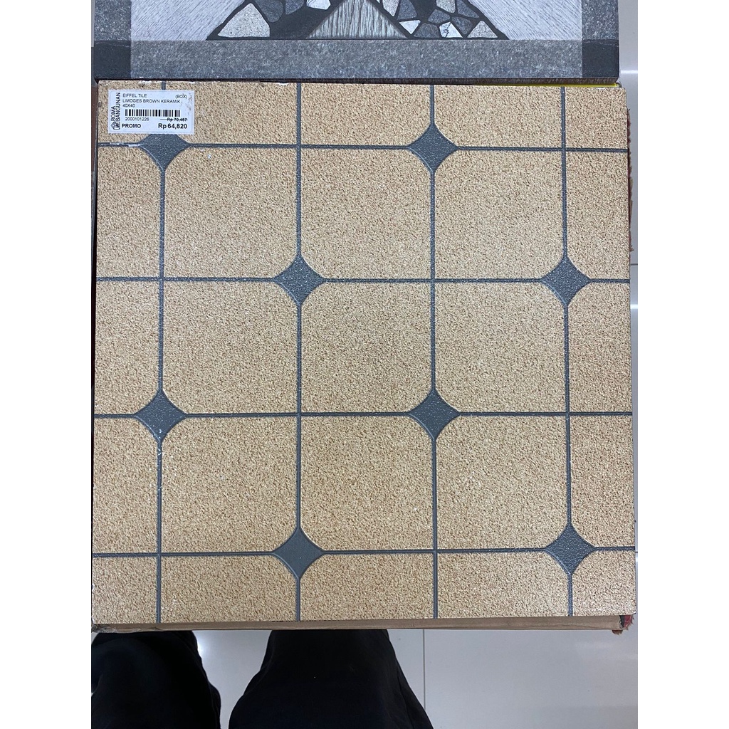 Eiffel Tile Keramik Lantai / Keramik Kamar Mandi Limoges Series / Limoges white limoges black limoges brown limoges grey 40x40