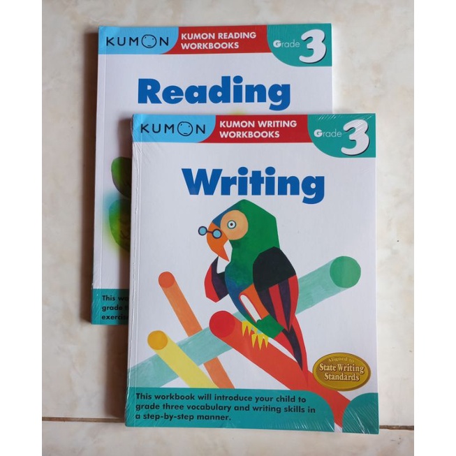 Buku KUMON bahasa inggris kelas 3 english grade 3 latihan soal lks kumpulan soal bank soal murah rea