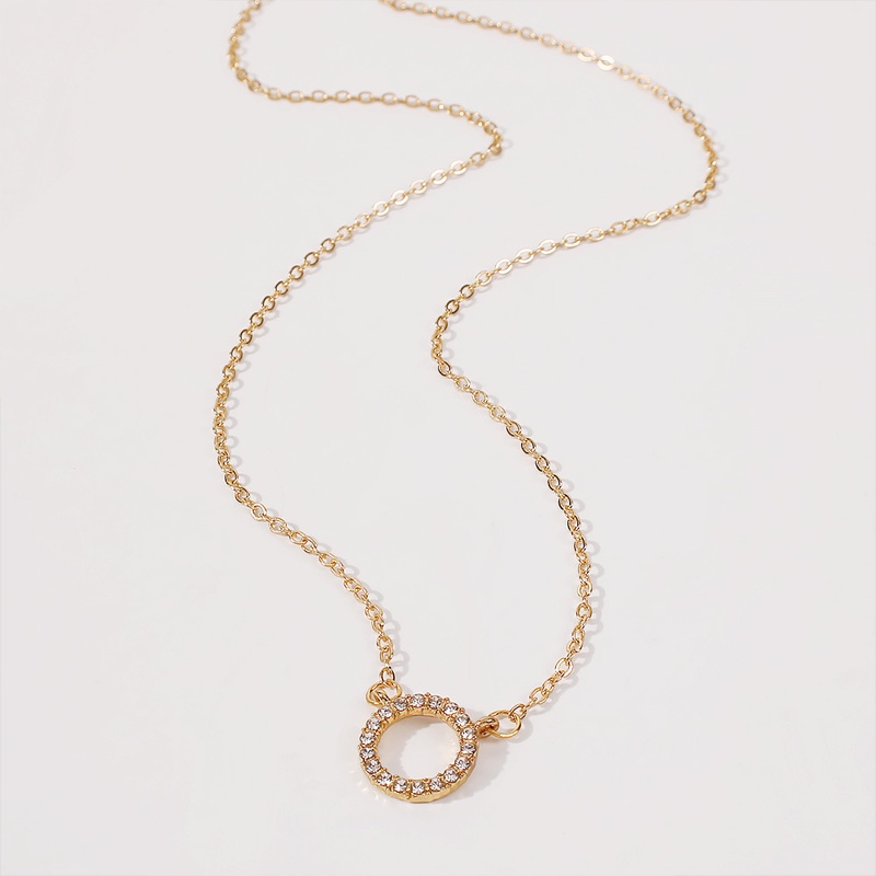 Korea Kalung,Bulat Berlian Klavikula Rantai,Fashion Geometris Kalung,Untuk Wanita Perhiasan Aksesoris