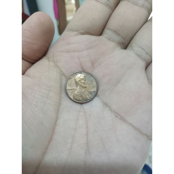 koin one cent lincoln th 1975d