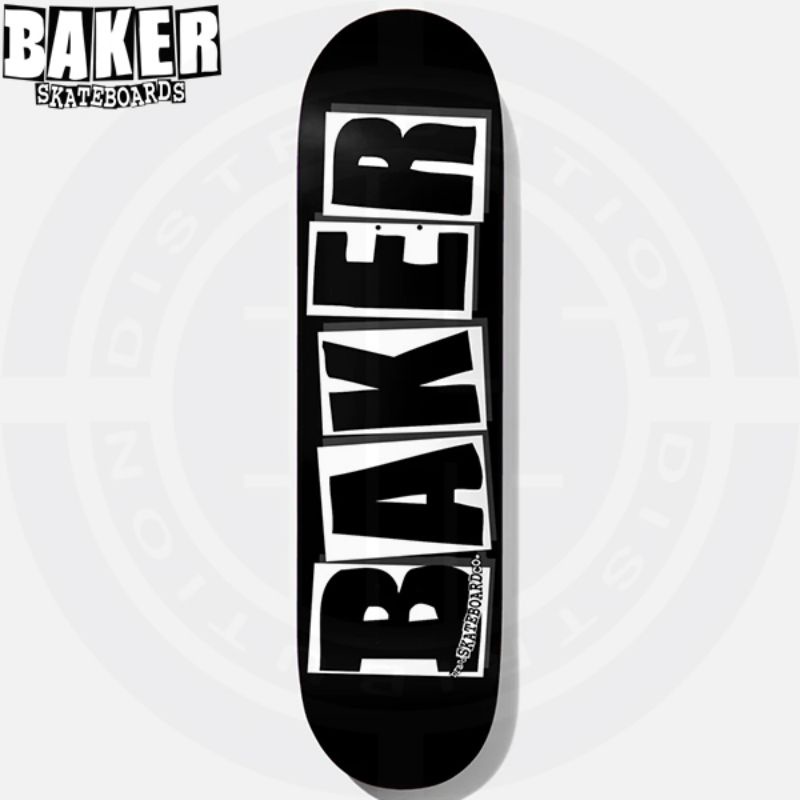 Jual BAKER SKATEBOARDS Brand Logo Black/White Skateboard Deck 8,475in X ...