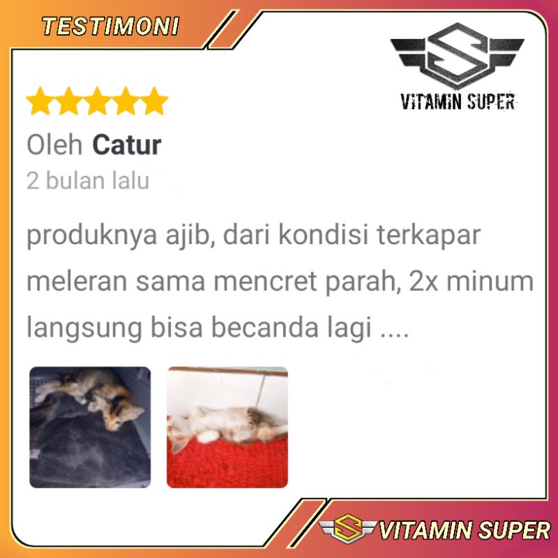 Vitamin Kucing Paket Anti Virus D2 Uky Amino dan WookuWooku for Cats | Obat Flu Berat, Panleu, Calici, Distemper, Mencret, Pipis Darah, Batuk, Muntah, Sariawan, Lemes, Imun dan Antibodi nya Kuat