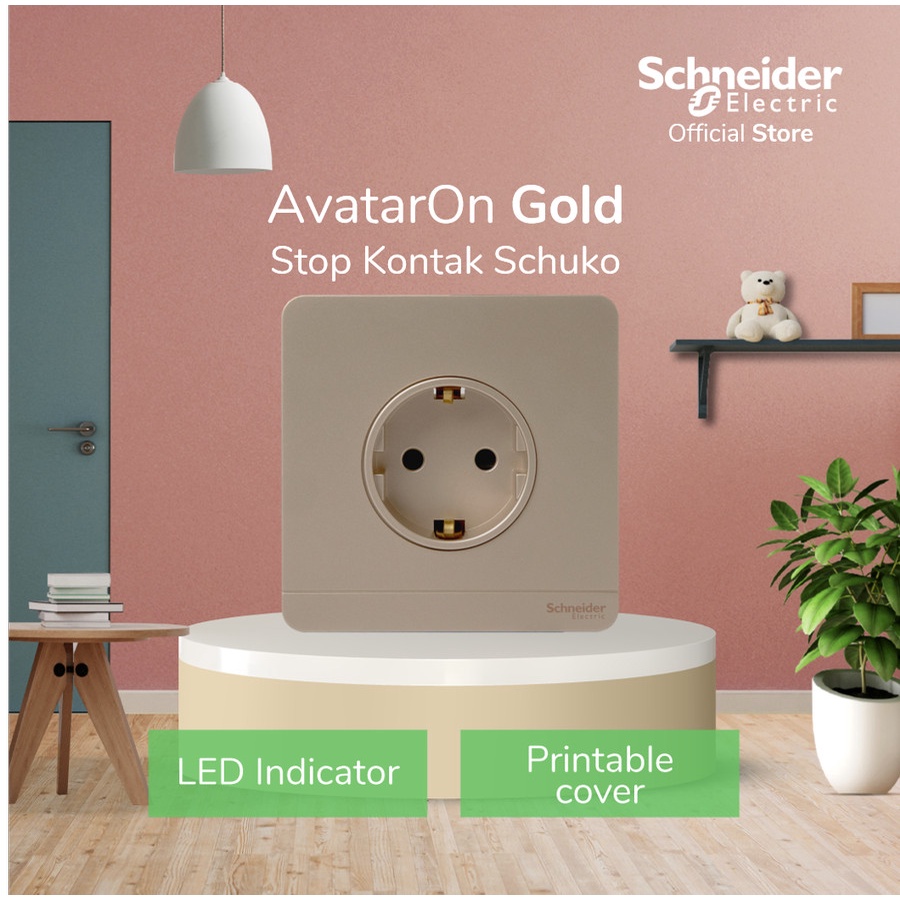 Bundle AvatarOn Stop Kontak Schuko - Gold