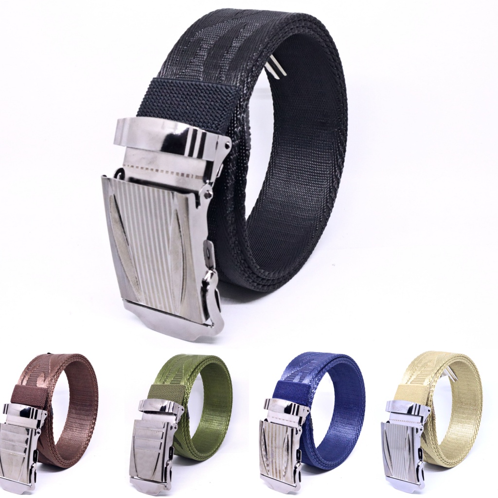 IKAT PINGGANG PRIA TACTICAL KANVAS KEPALA BESI / GESPER PRIA TACTICAL CANVAS METAL BUCKLE - MC-NTH-5