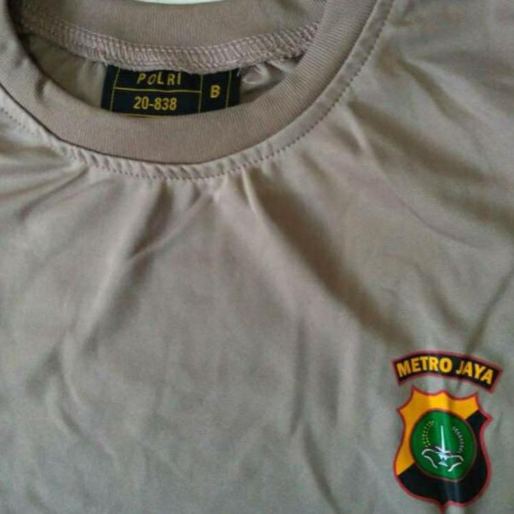 ♥HOT PROMO♥ KAOS DALAM POLISI JATAH POLRI POLDA METRO BAHAN JERSEY terbaik