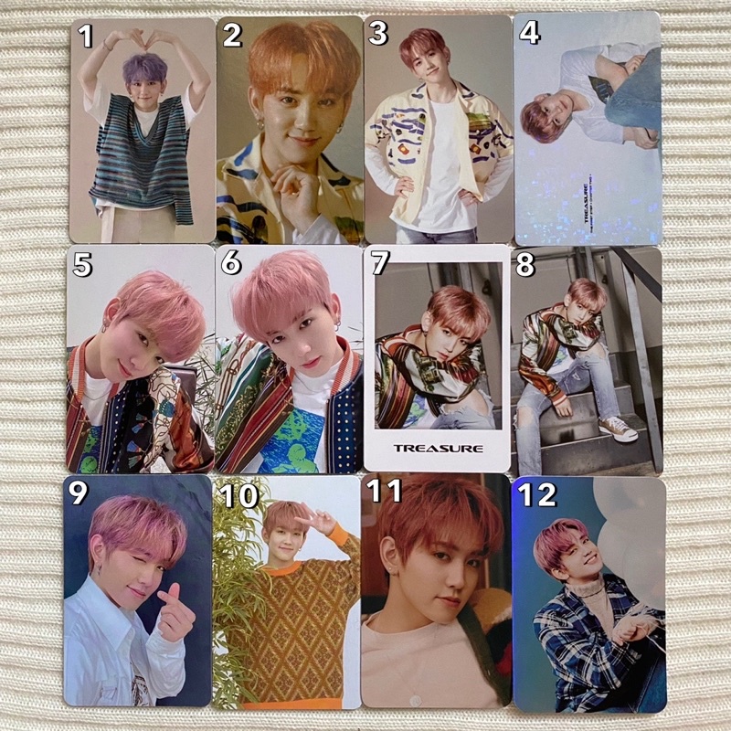 Mashiho Treasure Official Photocard PC The First Step TFS Chapter ch 1 2 3 black white FA selca conc