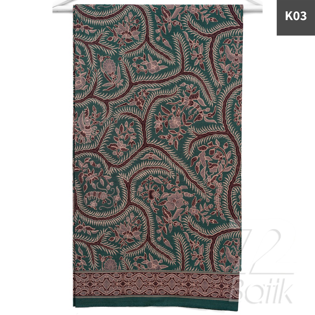 KAIN BATIK PREMIUM Bahan Katun Motif Kembang Segaris Warna Hijau Ijo Hitam 724970 Cap 72 Jarik Jarit Samping Kebat Panjang Batik Katun Modern Premium Bahan Seragam Batik Pernikahan Kantor Keluarga Murah Kamen Jadi Batik Bali Lembaran