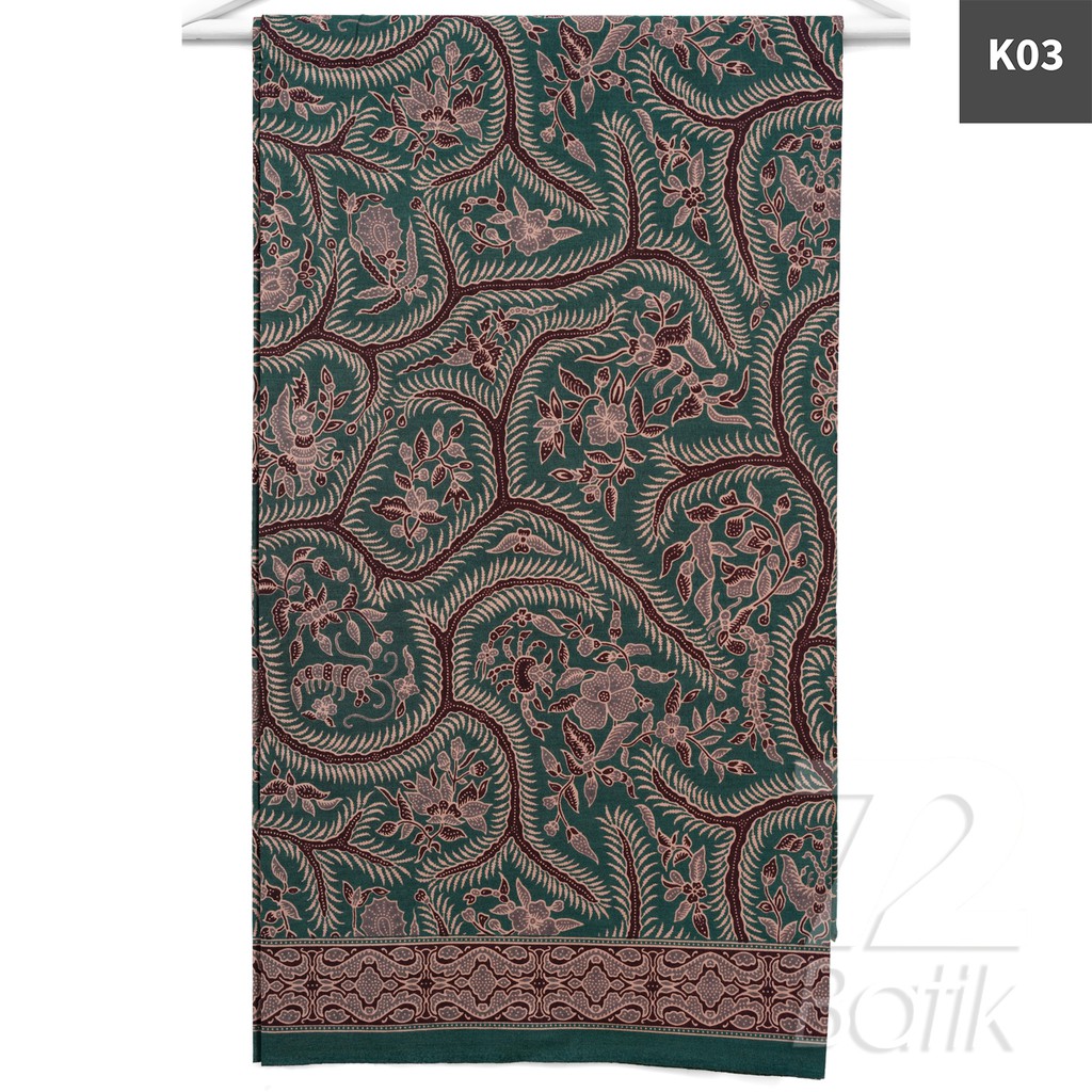 KAIN BATIK KATUN Premium Motif Kembang Segaris Warna Cream Crem Krem Coklat 725949 Cap 72 Jarik Jarit Samping Kebat Panjang Batik Katun Modern Premium Bahan Seragam Batik Pernikahan Kantor Keluarga Murah Kamen Jadi Batik Bali Lembaran