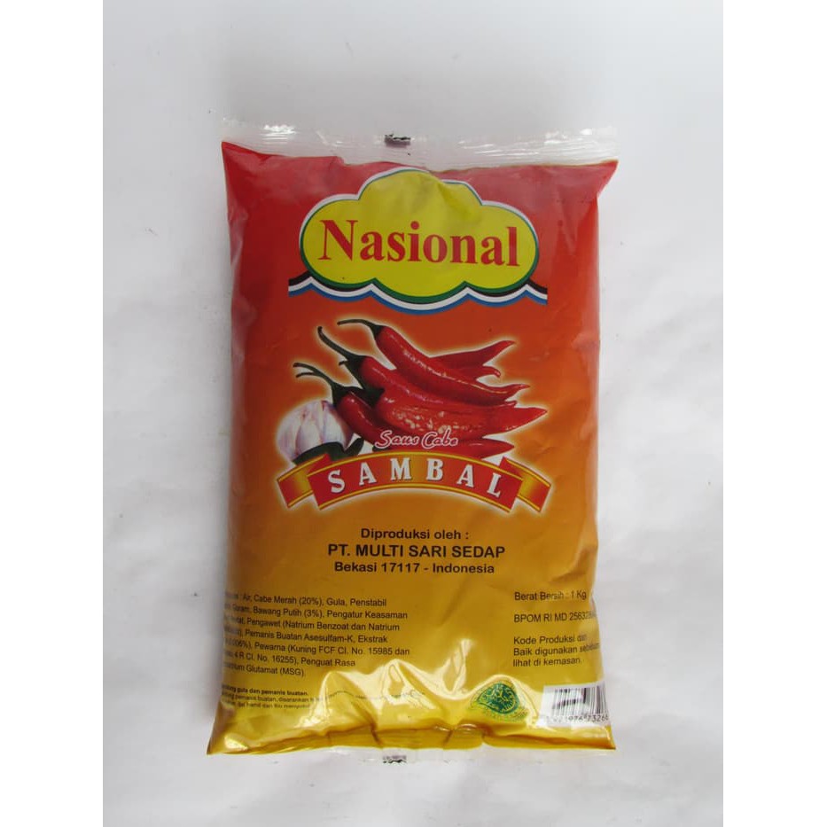 

Sambal / Sambel Bantal Nasional 1 Kg