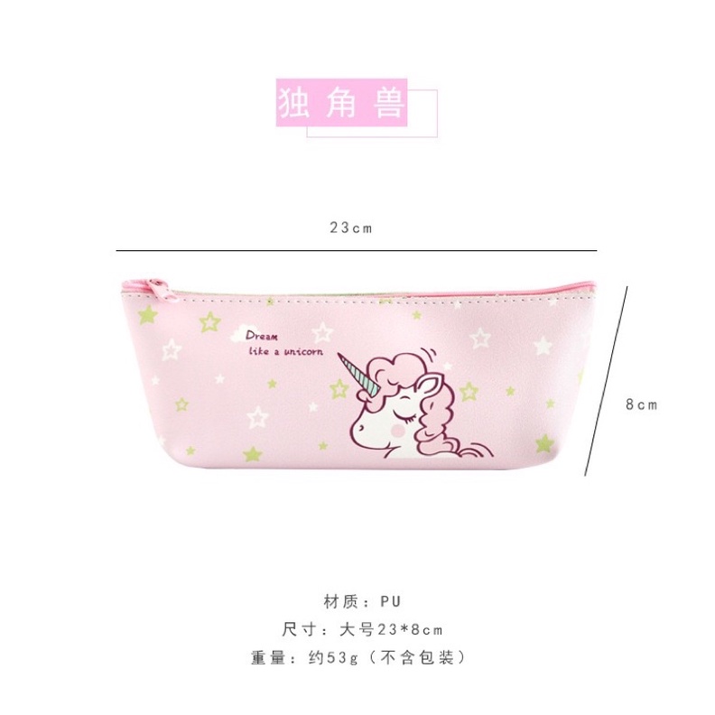 kotak pensil tempat pensil pencil case unicorn tempat pensil motif TP1