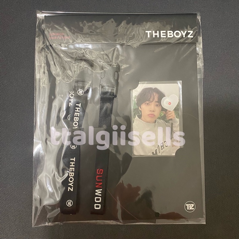 THE BOYZ MD LS LIGHTSTICK STRAP PHOTOCARD PC SUNWOO FULLSET