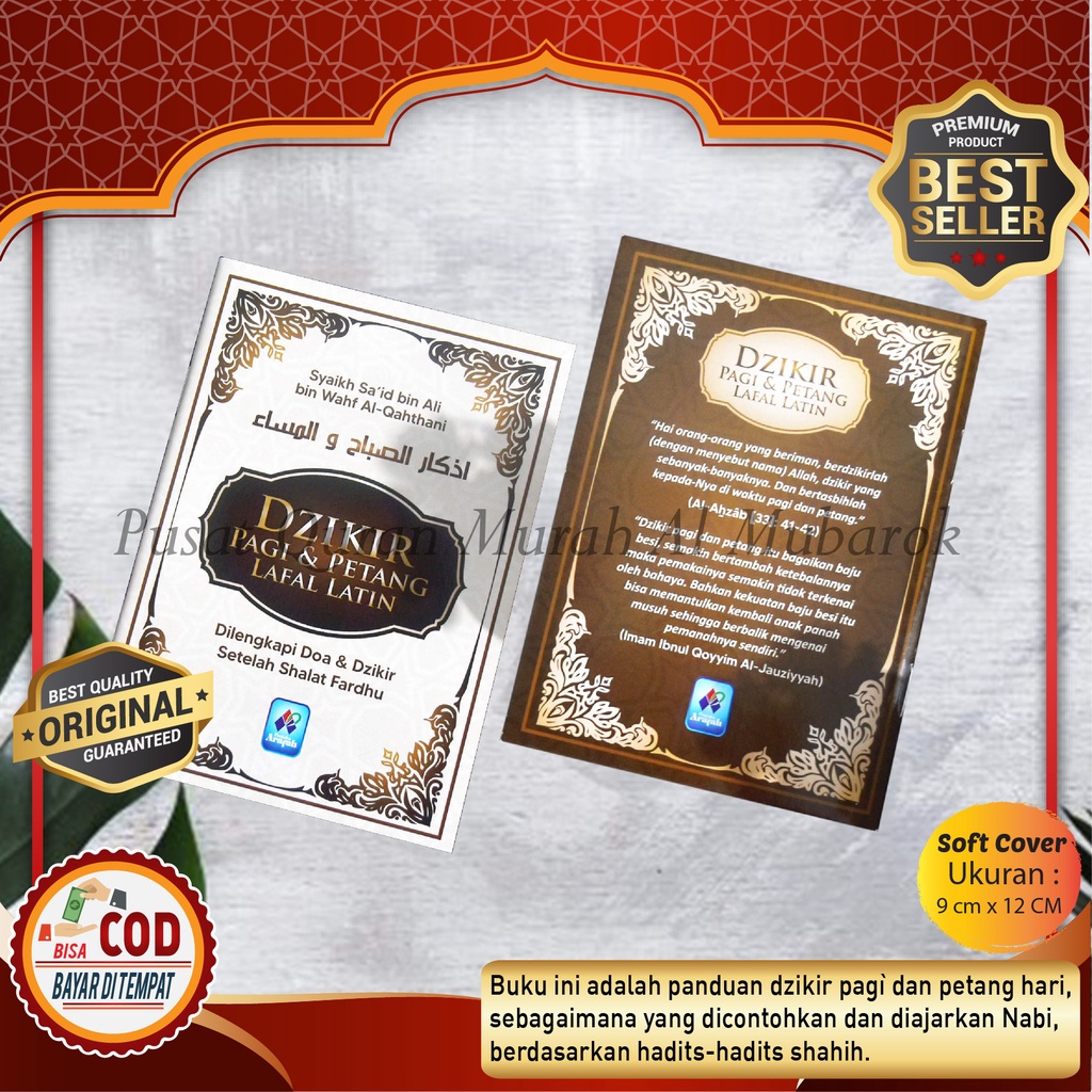 READY - Buku Dzikir Pagi Petang Lafal Latin Lengkap Dengan Doa & Dzikir Setelah Shalat Fardhu (Arafa
