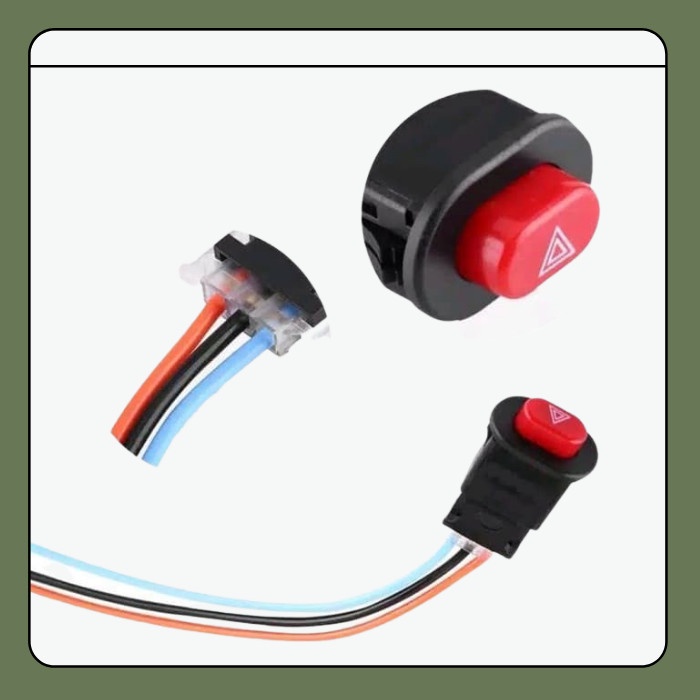 SAKLAR HAZARD SEPEDA MOTOR UNIVERSAL TOMBOL SWITCH ON OFF