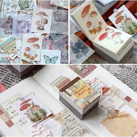 

Art Paper Scrapbook Paper Pack 5X4Cm - Oil Painting Diary Deco (400Pcs)