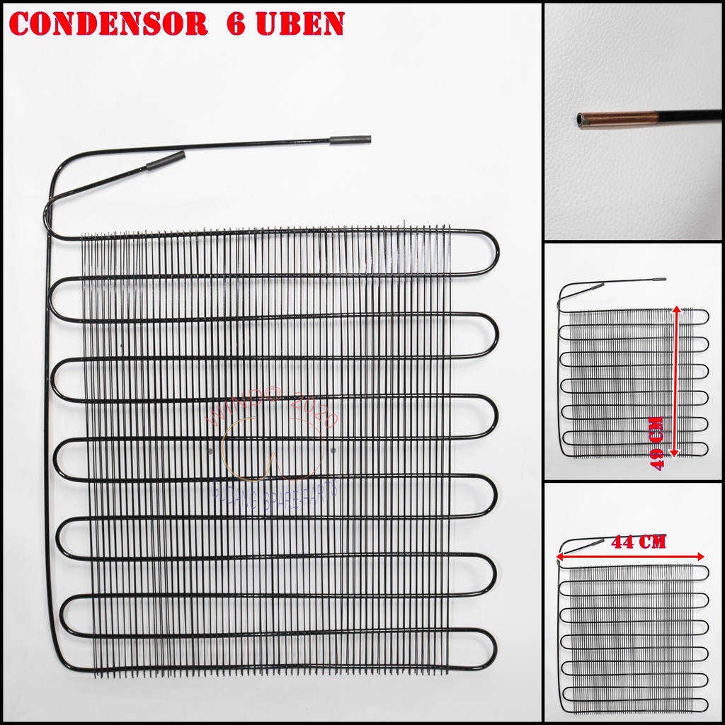 CONDENSOR 6 U | KONDENSOR ULIR 6UBEN UNIVERSAL | PEMANAS FREZEER , KULKAS , SHOW CASE UMUM MULTI