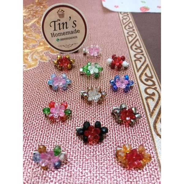 1 Lusin 12 Pc  Pin Bros Kristal Bros Dagu Jilbab Bros Kecil