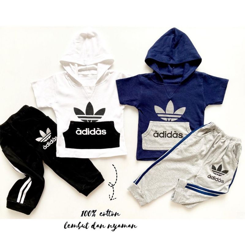 MOZA - SET ADIDAS HOODIE ANAK