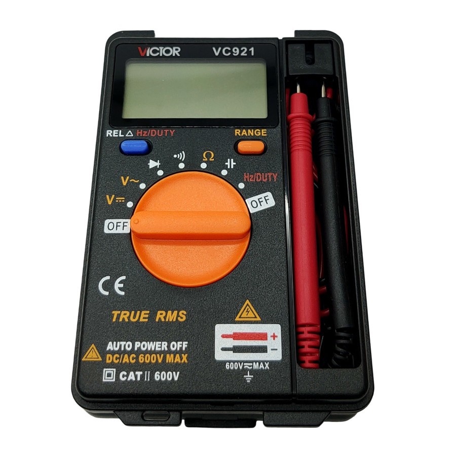 Multimeter Digital Victor VC921 Multitester TRUE RMS VC 921 Pocket Size Tester Mini