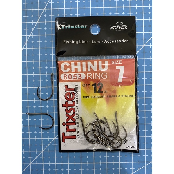 Kail Pancing Chinu Ring Trixster High Carbon - Strong & Sharp-TRX CHINU No 7