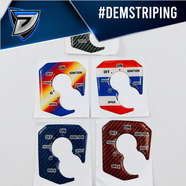 Emblem LOGO HONDA SONIC 150 R  CB150 R CB 150 R LOGO TUTUP KUNCI  KONTAK KARBON HITAM KUALITAS jos