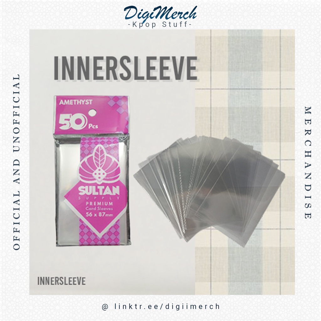 

[READY/BACA DESC] INNERSLEEVE/CARD SLEEVES PREMIUM AMETHYST & UNSELASED BIASA PC KPOP
