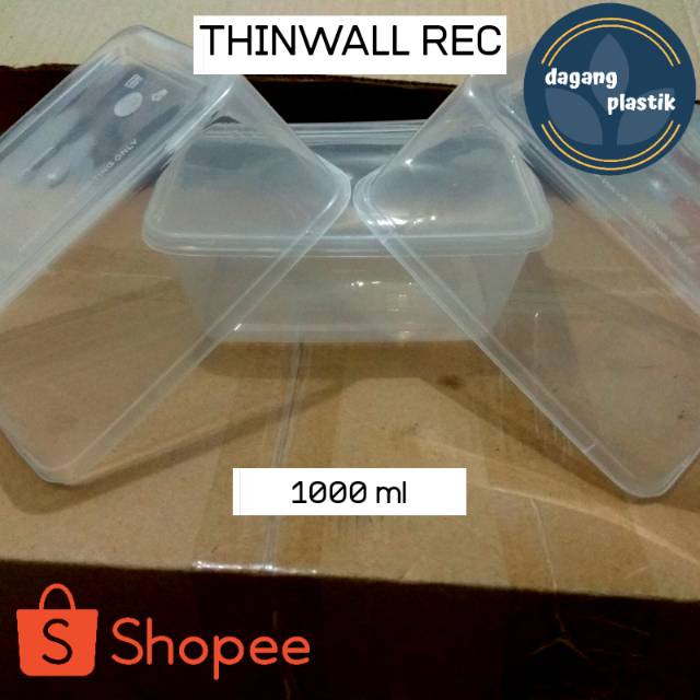 Thinwall 1000 ml Rec / Thinwall 1000ml / Thinwall 1000 ml per pcs