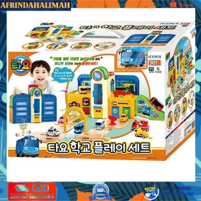 

TERBARU, TERMURAH- THE LITTLE BUS TAYO SCHOOL PLAY SET ORIGINAL ICONIX