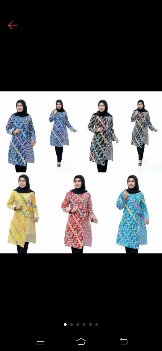 Terlaris Serut Genes Jelita Tunic Navbor Yelbor Whitbor Creambor Tunik Batik Modern Hrb030 Dolbi Dob