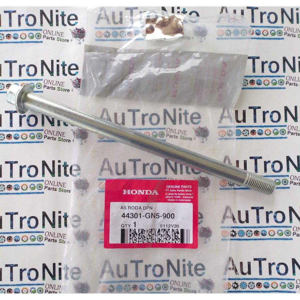 AXLE FRont As Roda Depan 44301-GN5-900 Original Honda Beat Pop Street Scoopy Genio Spacy AirBlade 16