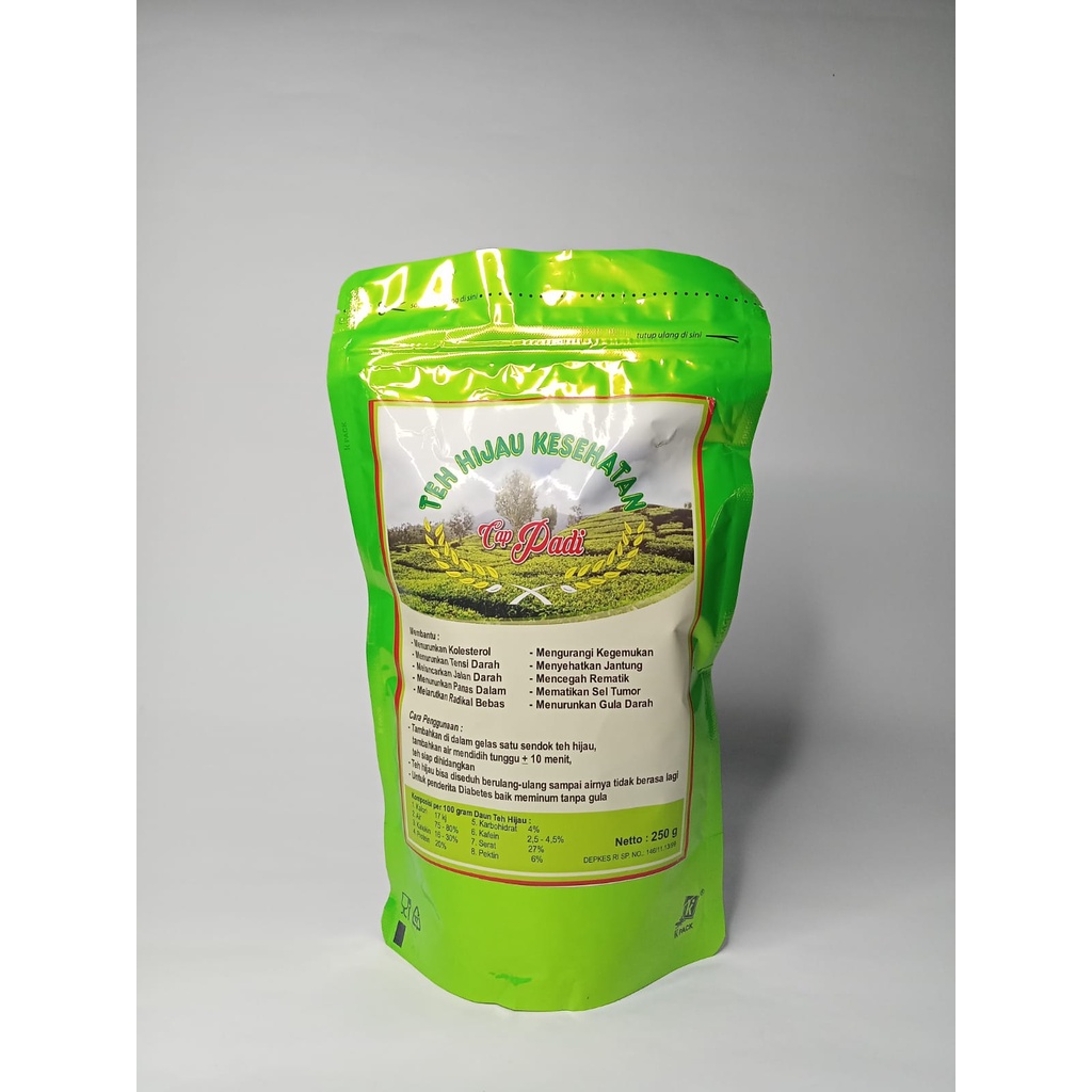 

teh hijau kesehatan cap padi 200gr
