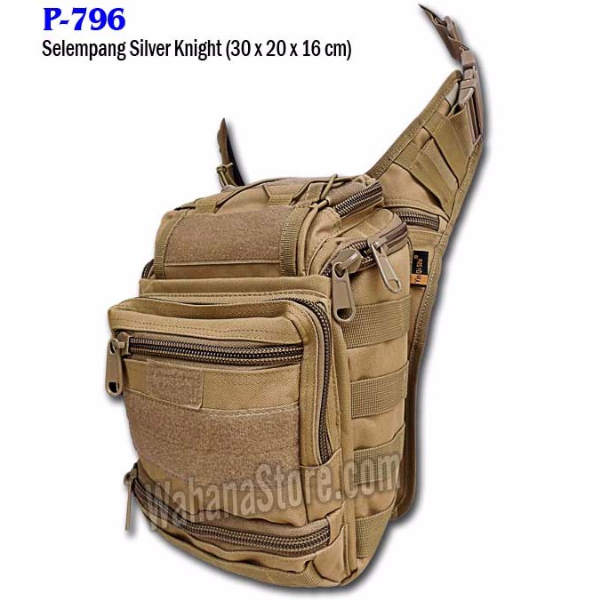 CUCI GUDANG Tas Selempang Army Import - Silver Knight YF803 LIMITED
