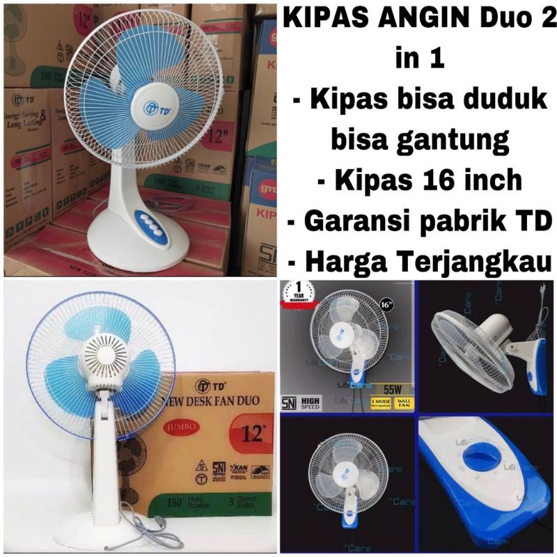 ( COD ) TERMURAH KIPAS ANGIN 16 INCH / KIPAS DINGING 16 INCH 2 IN 1