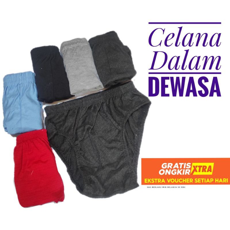 CELANA DALAM PRIA DEWASA POLOS MURAH NYAMAN CD COWOK