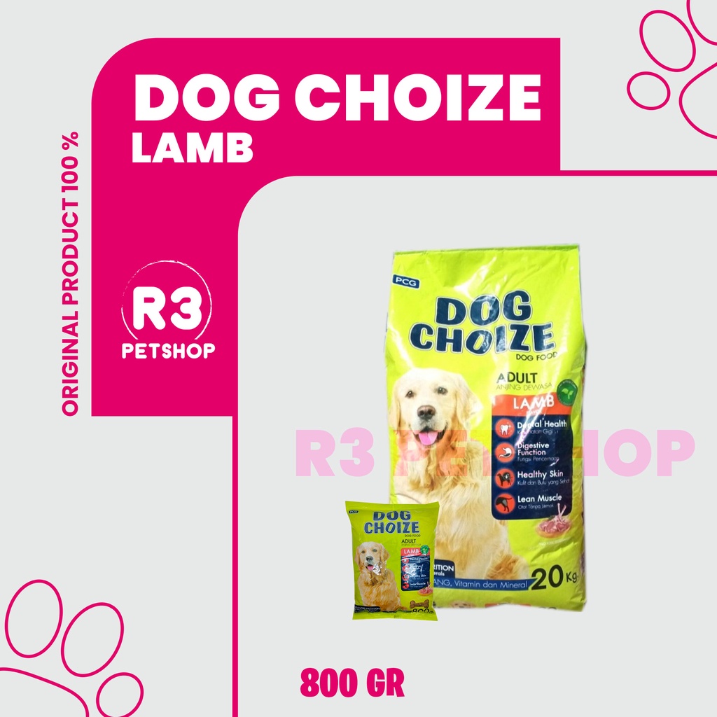 Makanan Anjing kering murah Dog Choize 800g All variant