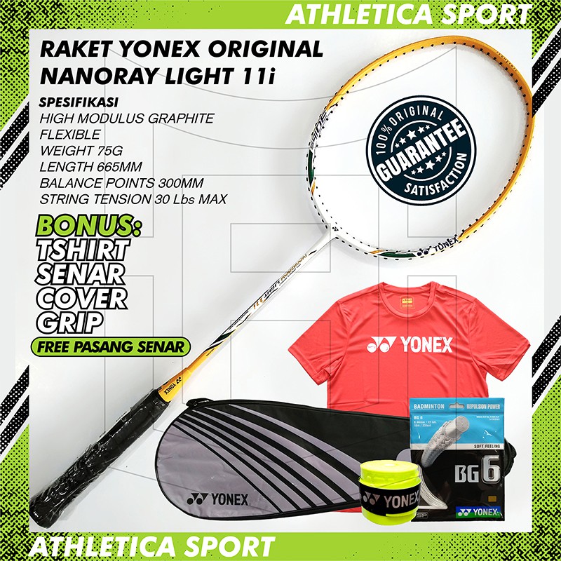 RAKET BADMINTON YONEX NANORAY LIGHT 11i ORIGINAL